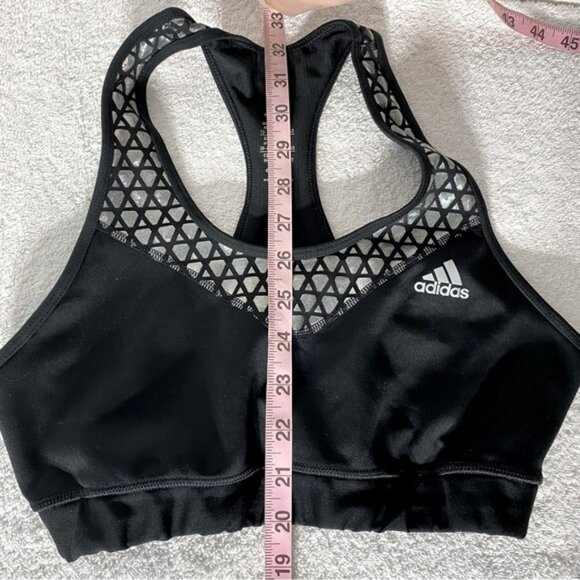Adidas Climalite Black Sports Bra With Hologram Detail M - Picture 7 of 10